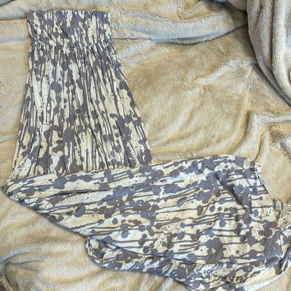 Rachel Pally Strapless Maxi Dress Jersey Knit Grecian column XS NWOT printed - Picture 4 of 8